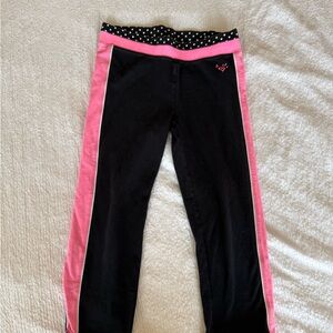 Justice Black and Pink Kids Leggings